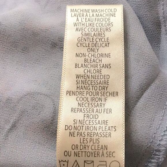 Max Studio Pastel Blue Floral Pleated Sleeveless Blouson Blouse - Picture 13 of 13